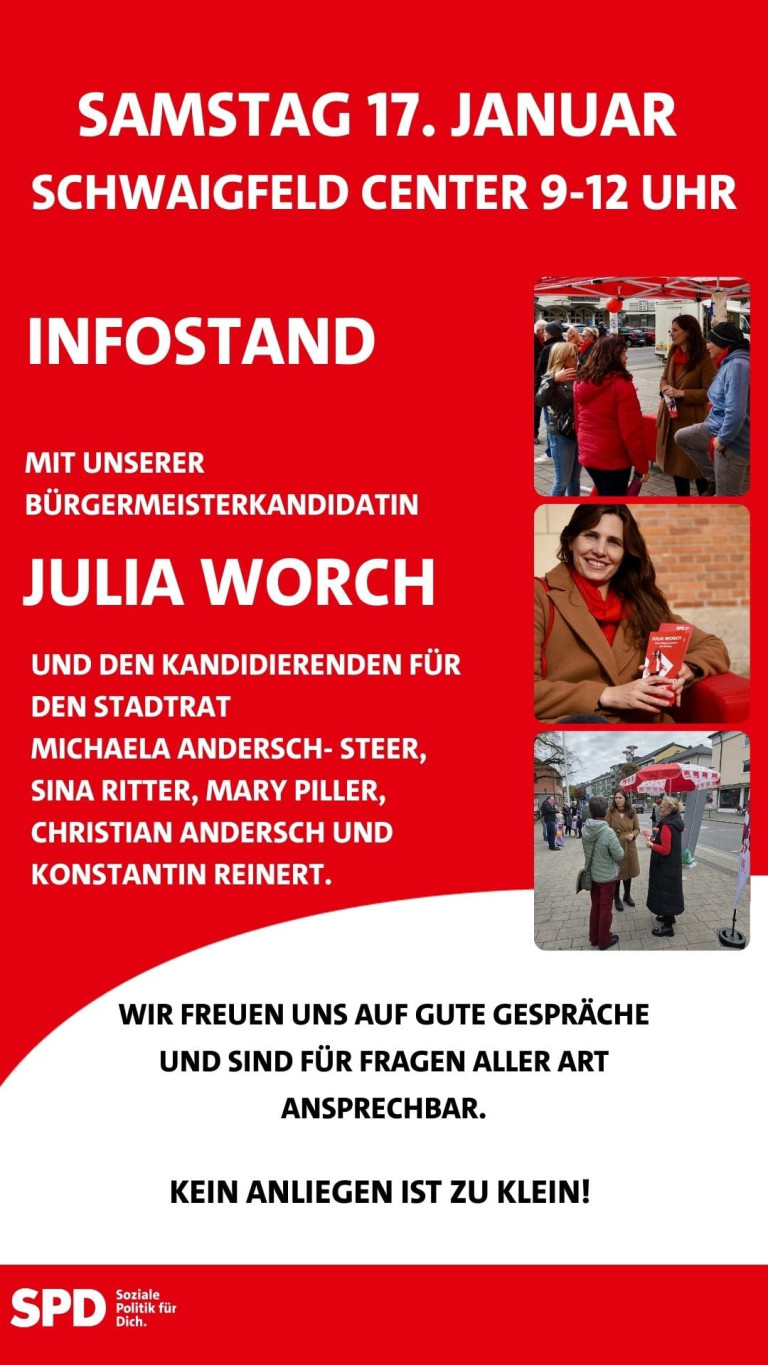 Infostand 17 01 Schwaigfeld